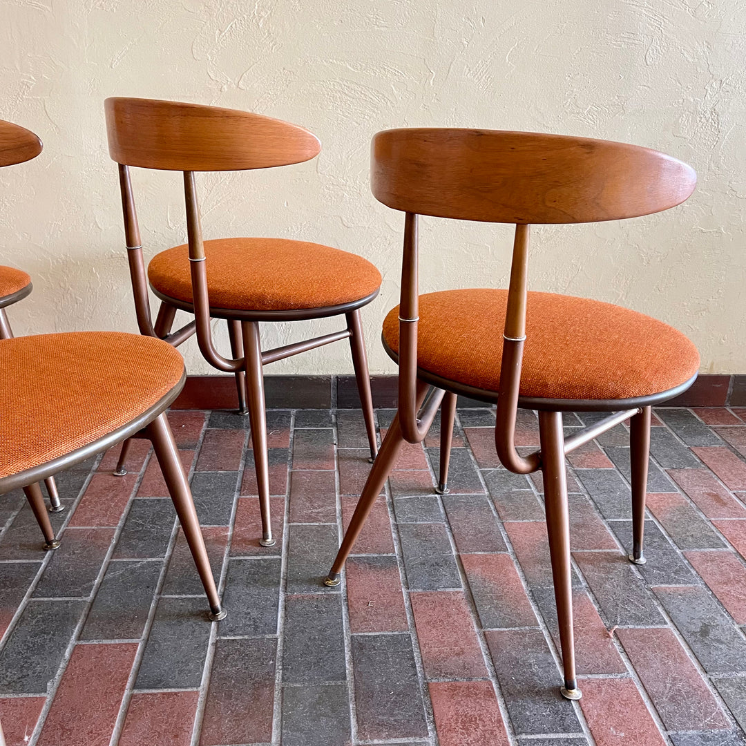 Set Of Four Mid-century Dining Chairs
