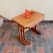 Mid-Century Modern Teak Nesting Tables | Mr. Mansfield Vintage