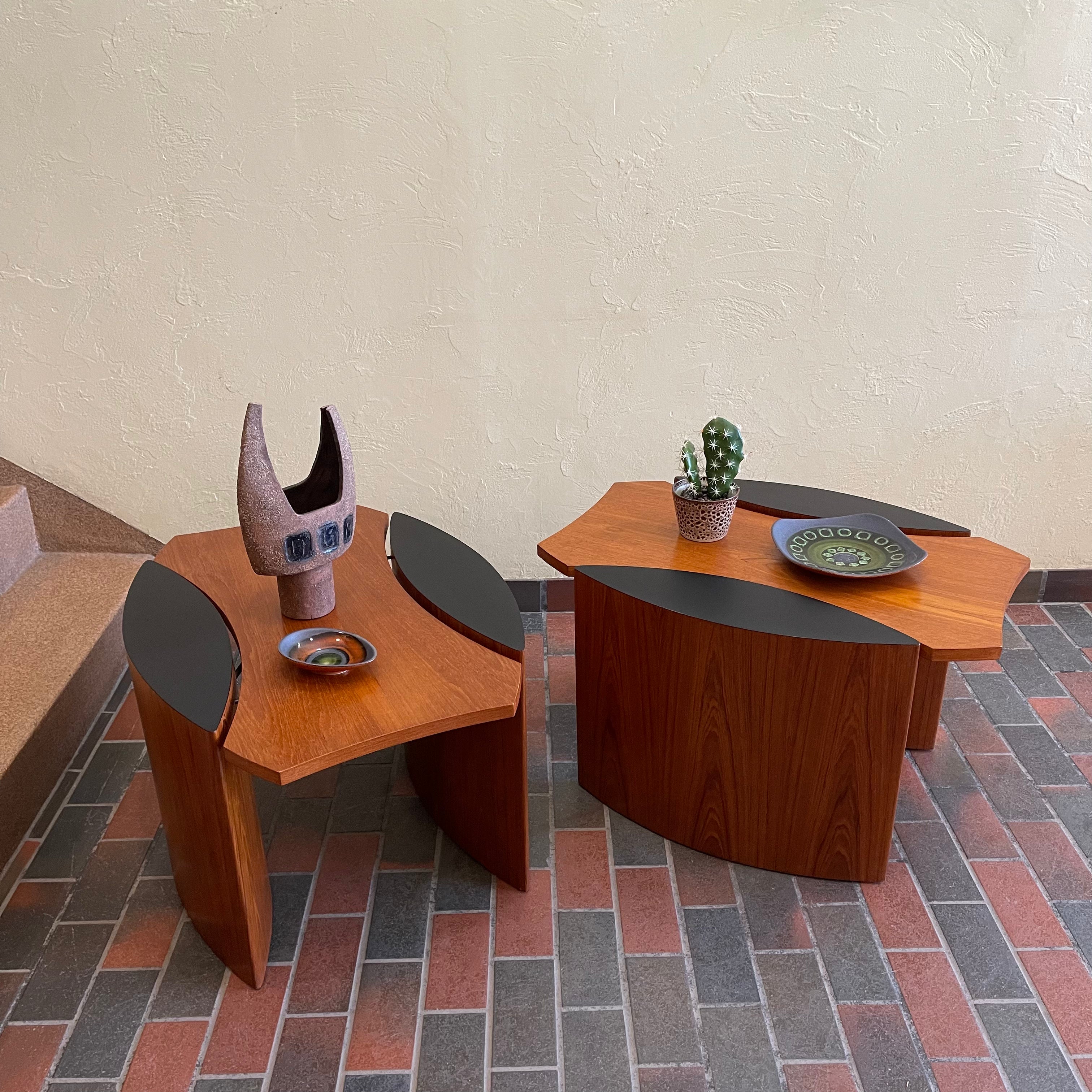 Made in Canada Midcentury RS Associates Teak Side Tables | Mr. Mansfield Vintage