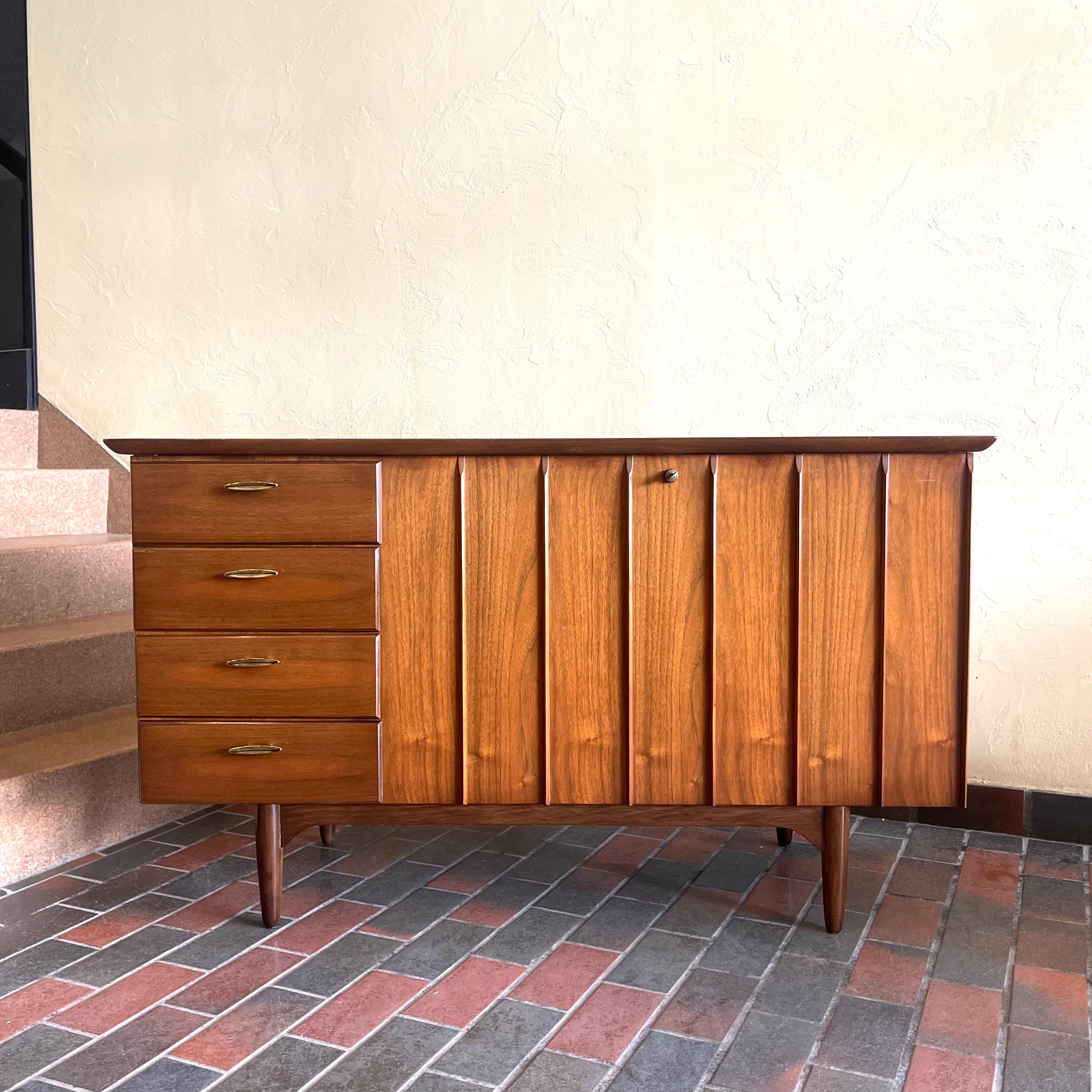 Vintage HONDERICH Red Seal Walnut Cedar Chest and Drawers | Mr. Mansfield Vintage