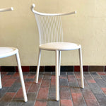 Load image into Gallery viewer, 1980s Postmodern White Enameled Metal Chairs

