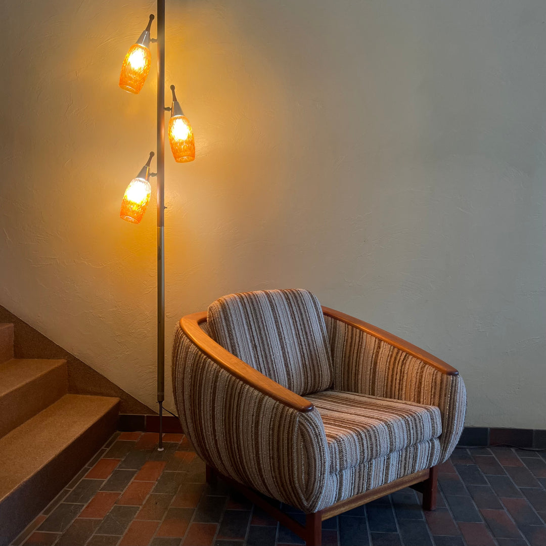 Vintage Mid-century Modern Tension Pole Lamp Mansfield
