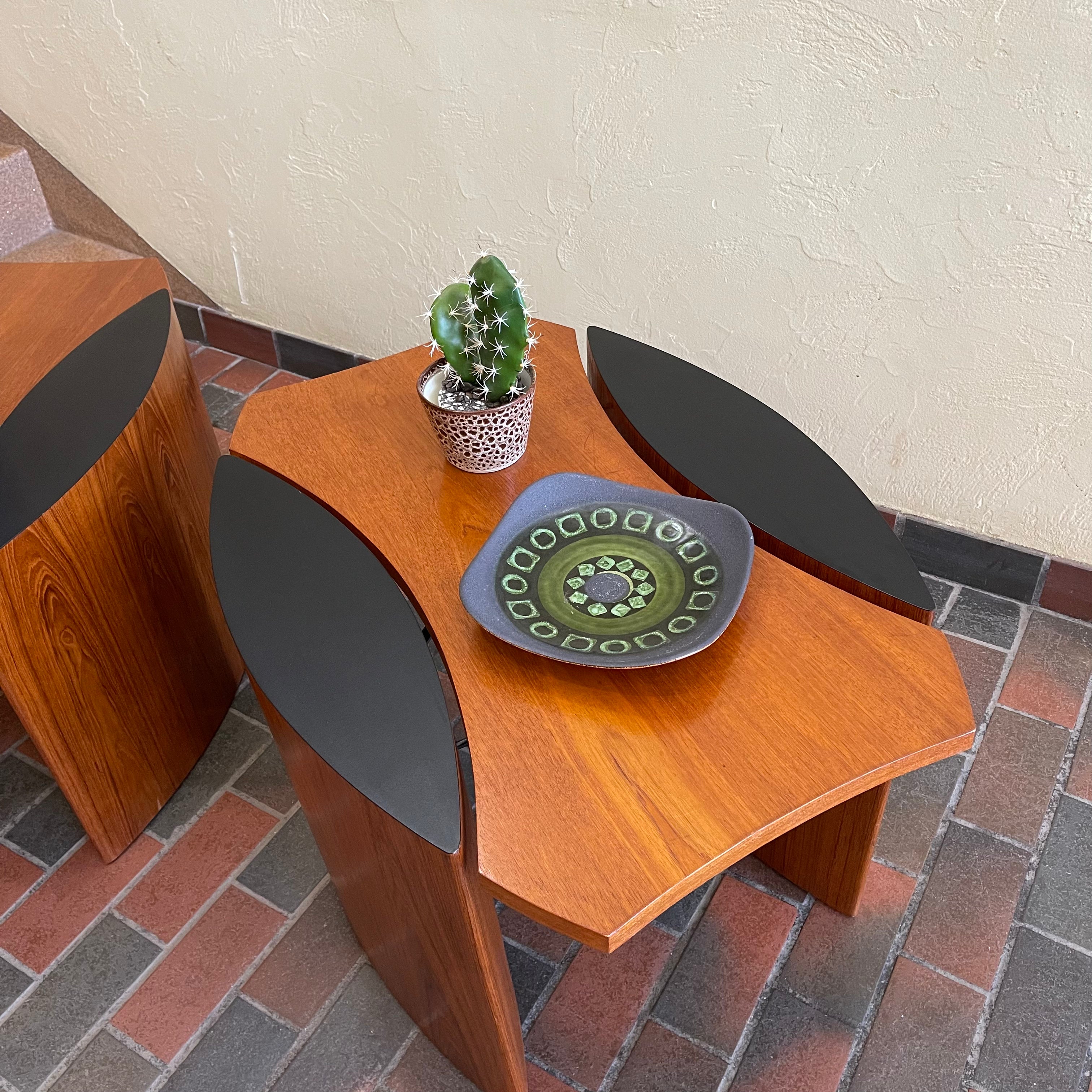 Made in Canada Midcentury RS Associates Teak Side Tables | Mr. Mansfield Vintage