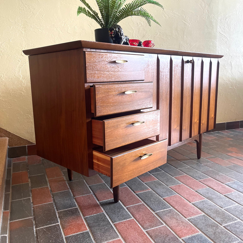 Vintage HONDERICH Red Seal Walnut Cedar Chest and Drawers | Mr. Mansfield Vintage