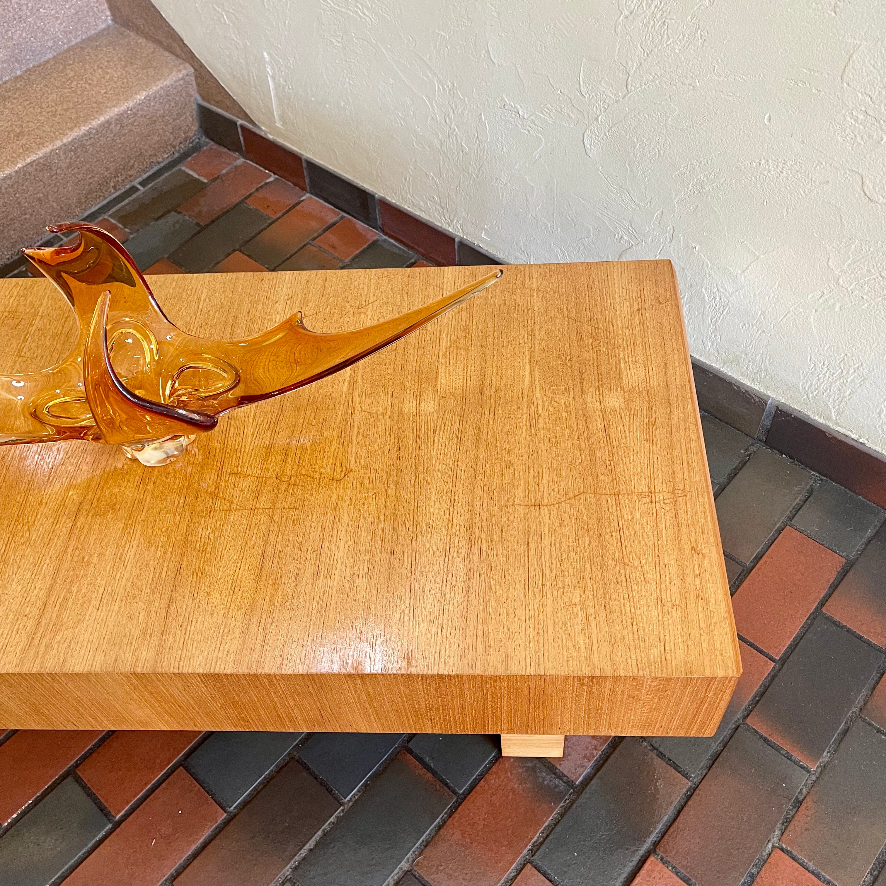 Mid Century Modern Teak Cocktail Table by RS Associates 2 Drawers