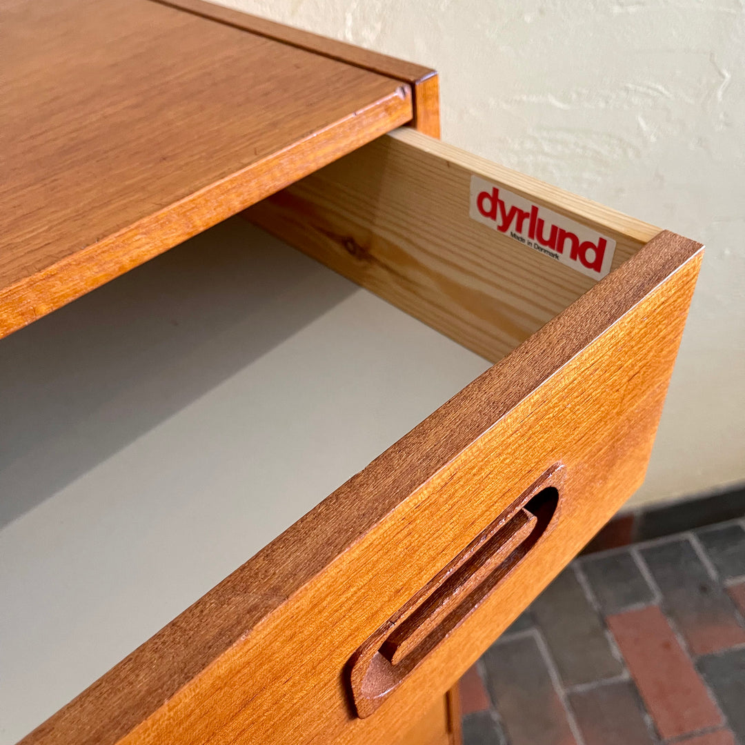 Midcentury DYRLUND Made in Denmark Highboy Dresser | Mr. Mansfield Vintage