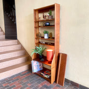 Vintage Walnut Display Bookshelf