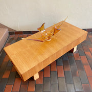 Mid Century Modern Teak Cocktail Table by RS Associates 2 Drawers