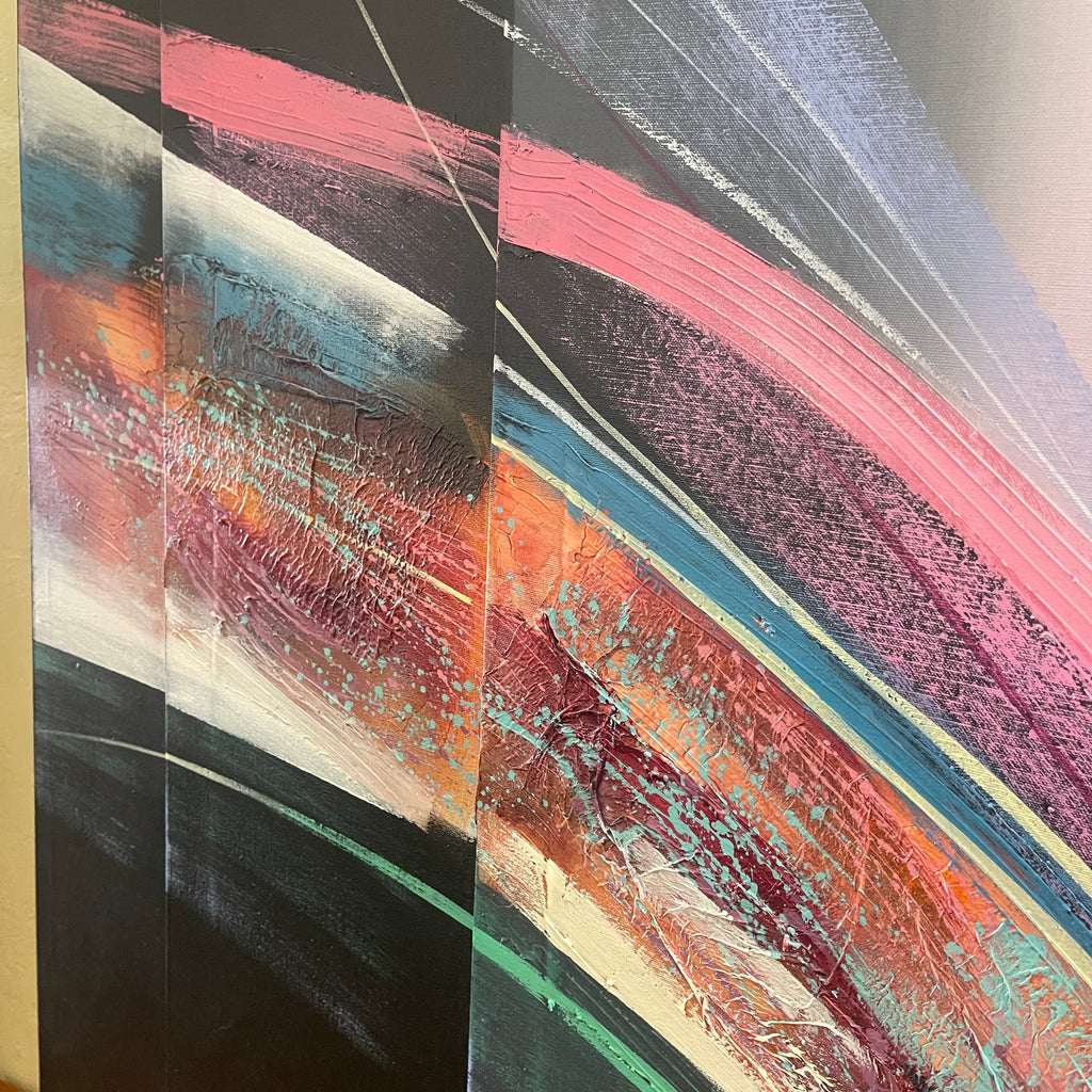 1980s Deco Style Vaporwave Painting