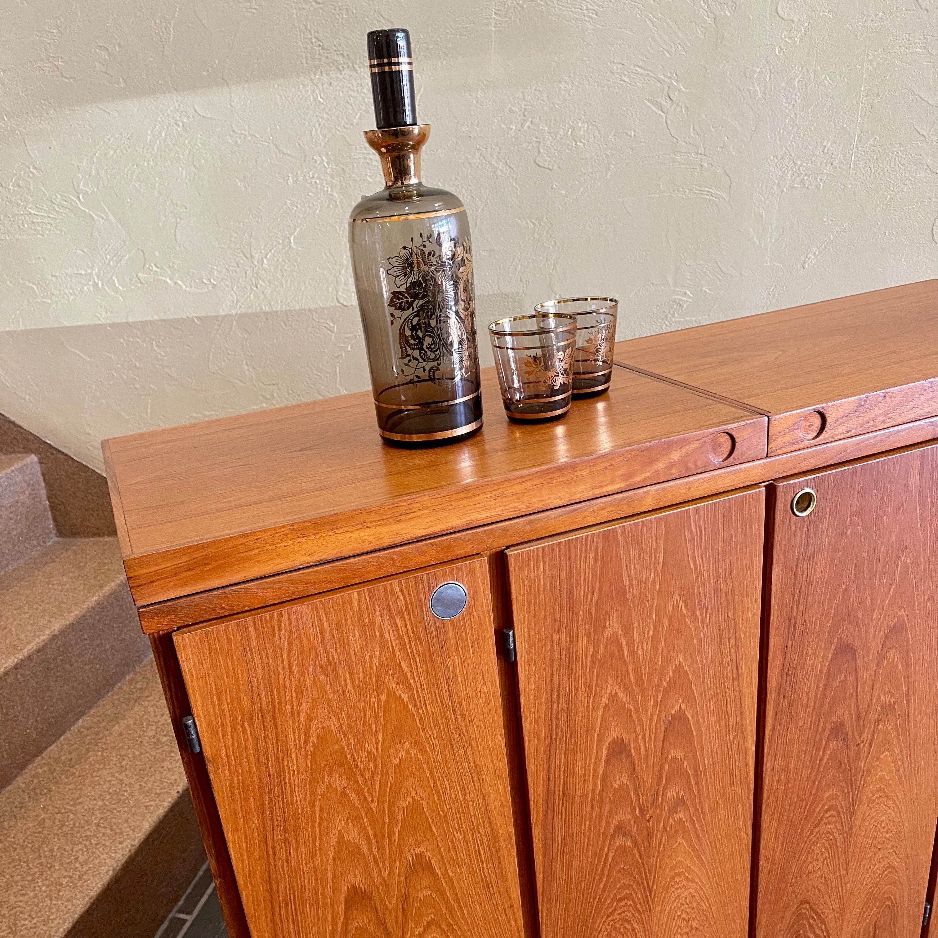 Mid-century DYRLUND Danish Teak Bar Cabinet | Mr. Mansfield Vintage ...