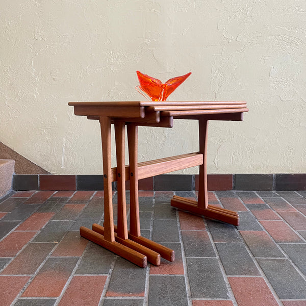 Mid-Century Modern Teak Nesting Tables | Mr. Mansfield Vintage