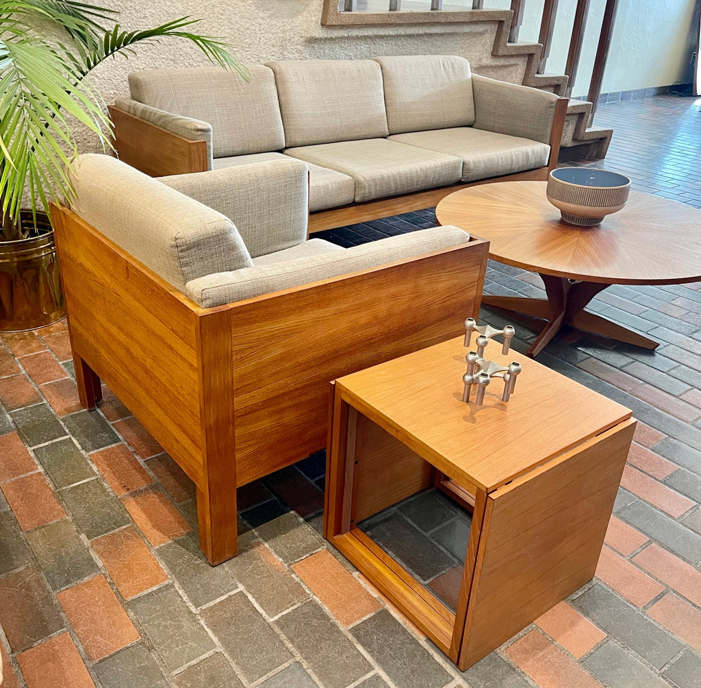 Teak Open Back Sofa Set