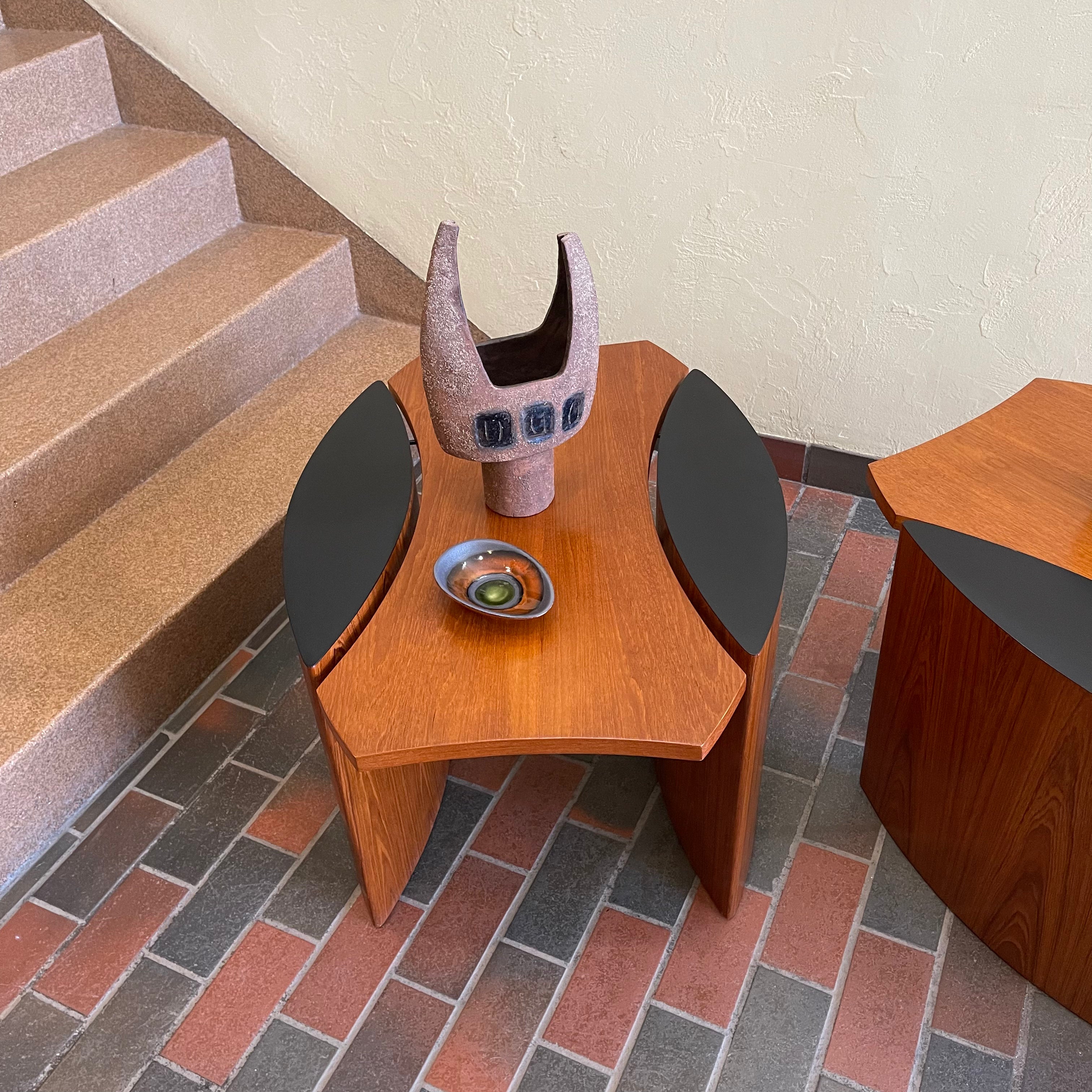 Made in Canada Midcentury RS Associates Teak Side Tables | Mr. Mansfield Vintage