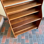Vintage Walnut Display Bookshelf