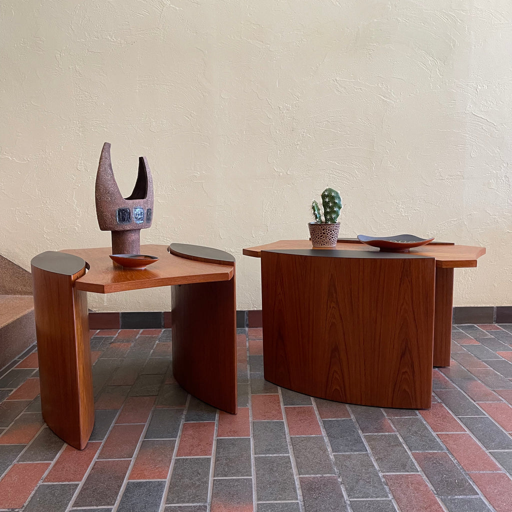 Made in Canada Midcentury RS Associates Teak Side Tables | Mr. Mansfield Vintage