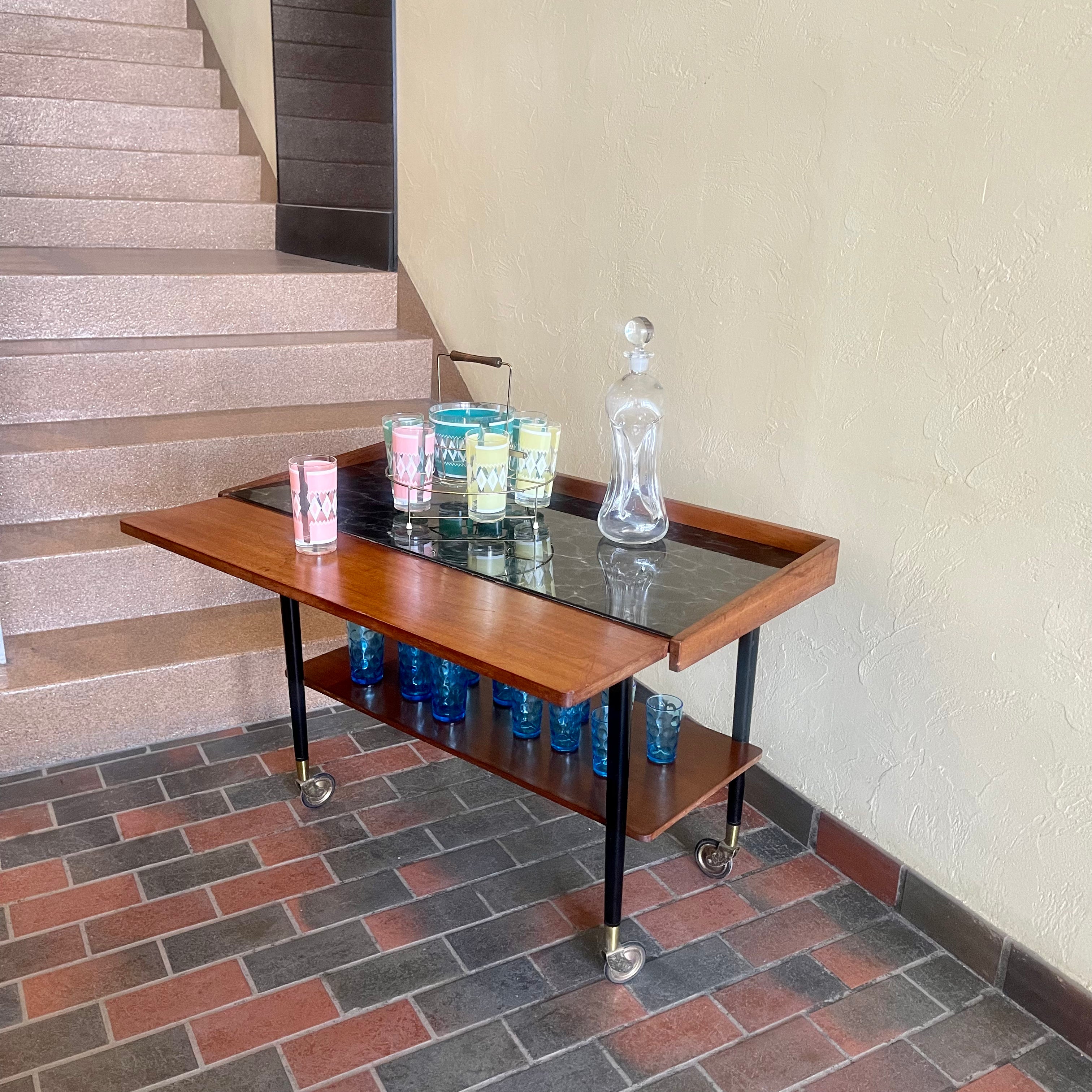 Mid-Century Modern Serving Bar Cart | Mr. Mansfield Vintage