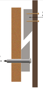 Wall-Mounted Teak King Size Headboard with Floating Nightstands - Mr. Mansfield Vintage