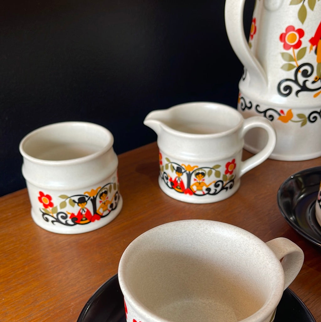 Vintage SADLER “Folk Love” Coffee Set