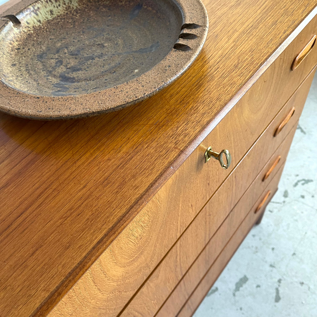 Vintage Four Drawer Teak Dresser