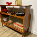 Vintage Fruitwood Display Cabinet - Mr. Mansfield Vintage