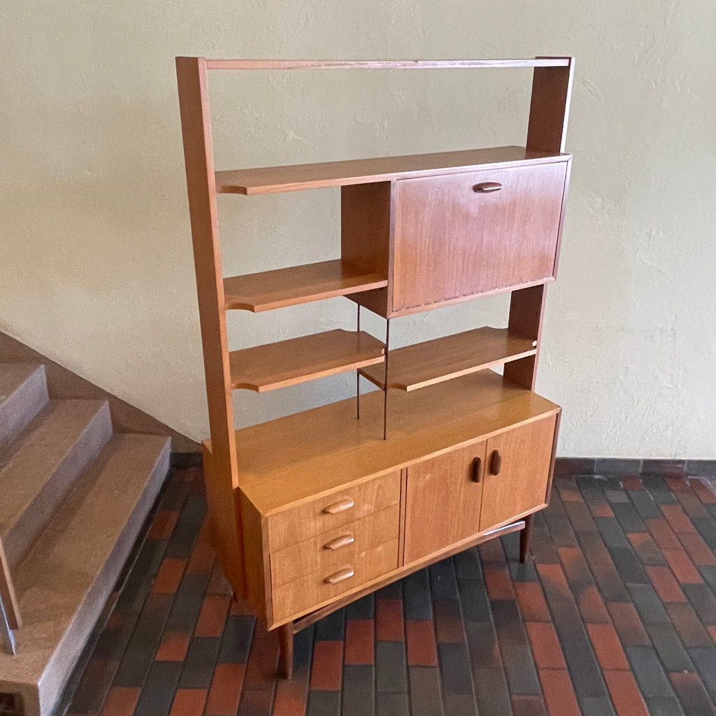 Vintage Teak Bookcase / Bar/ Room Divider by G-Plan. Mr. Mansfield Vintage