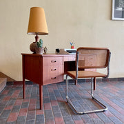 Teak Desk with Bookshelf Back Mr. Mansfield Vintage
