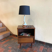 Vintage Walnut Bedside Table