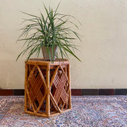 Vintage Wicker Nesting Table