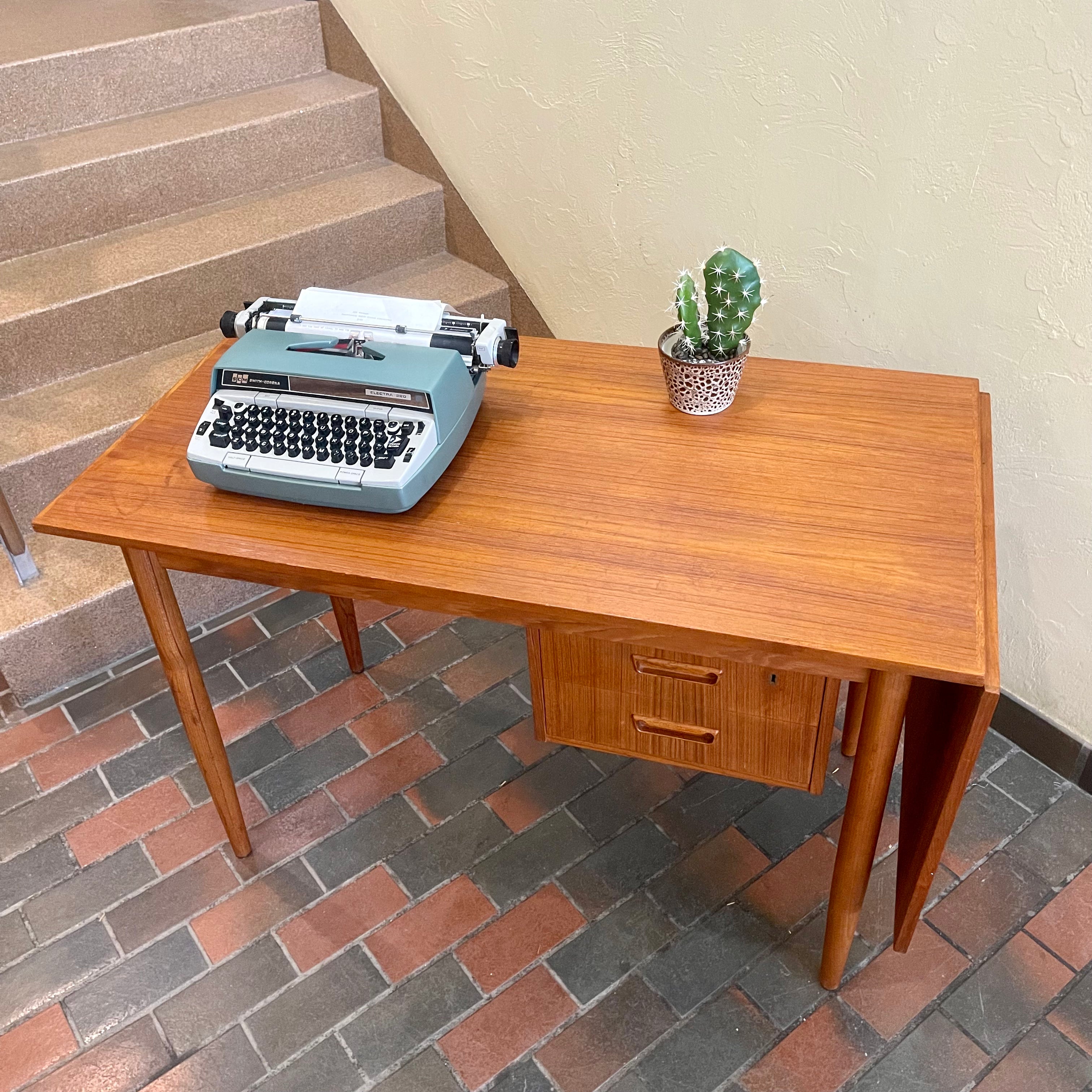 Danish Made Teak Drop-leaf  Desk - Mr. Mansfield Vintage