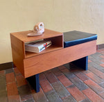 Load image into Gallery viewer, Teak Phone/Entranceway Bench Made in Canada