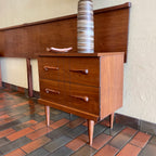 Vintage Viscol Victoriaville Walnut Headboard + Bedside Tables Mr. Mansfield Vintage