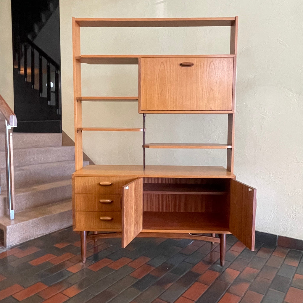 Vintage Teak Bookcase / Bar/ Room Divider by G-Plan. Mr. Mansfield Vintage