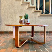 Westnofa Mid Century Teak Round Coffee Table - Mr. Mansfield Vintage