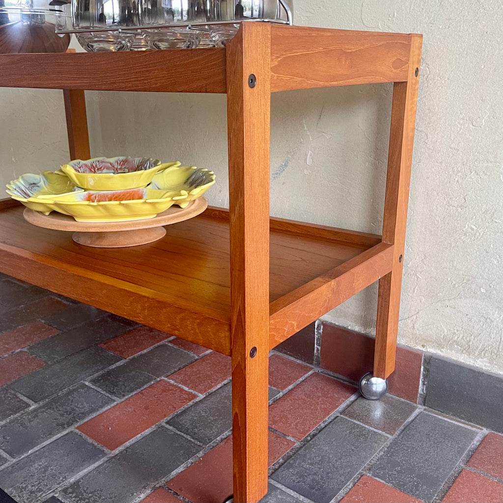 Teak Bar/Tea Cart - Mr. Mansfield Vintage