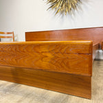 Load image into Gallery viewer, Midcentury Teak Queen Size Platform Bed + Floating Nightstands - Mr. Mansfield Vintage
