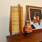 Midcentury Teak Rocket Table Lamp
