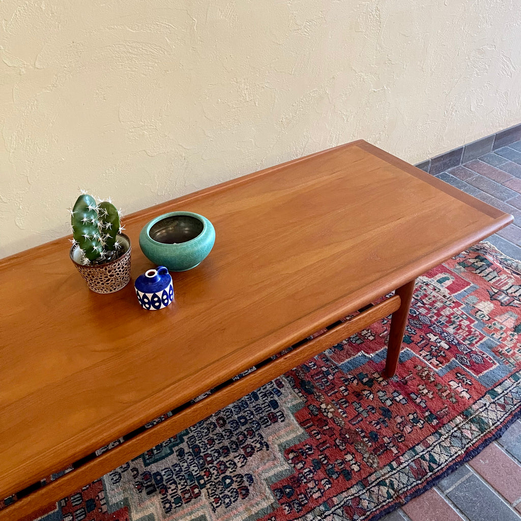 Grete Jalk Danish Teak Coffee Table - Mr. Mansfield Vintage