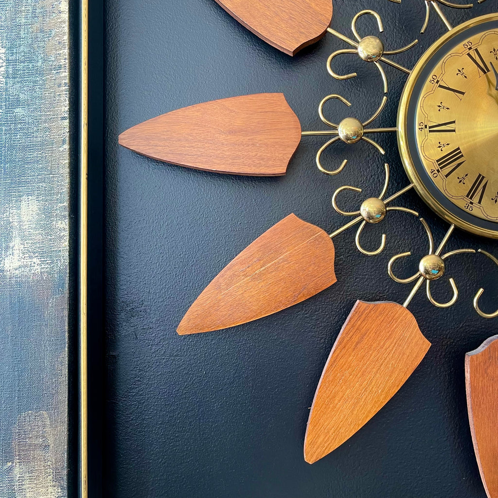 Vintage Starburst Clock