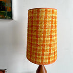 Load image into Gallery viewer, Solid Teak Lamp / Original Shade