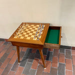 Load image into Gallery viewer, Vintage Chess Table with Drawers
