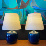 Load image into Gallery viewer, Vintage Lapis Blue LOTTE Lamps