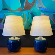 Vintage Lapis Blue LOTTE Lamps - Mr. Mansfield Vintage