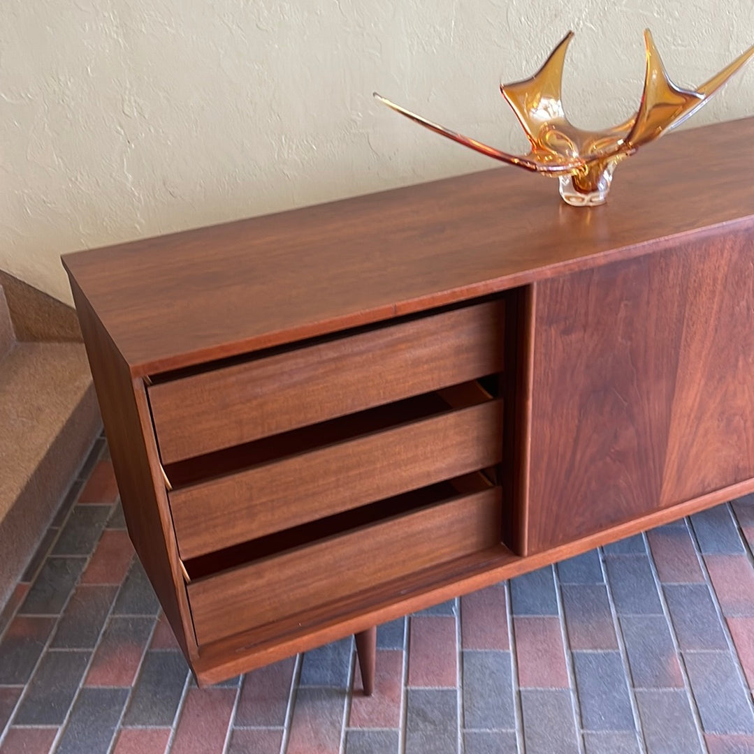 Viscol Victoriaville Walnut 9 Drawer Dresser | Credenza | Mr. Mansfield Vintage