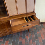 Oak or mahogany drawer interior on Broyhill Premier Sculptra cabinet