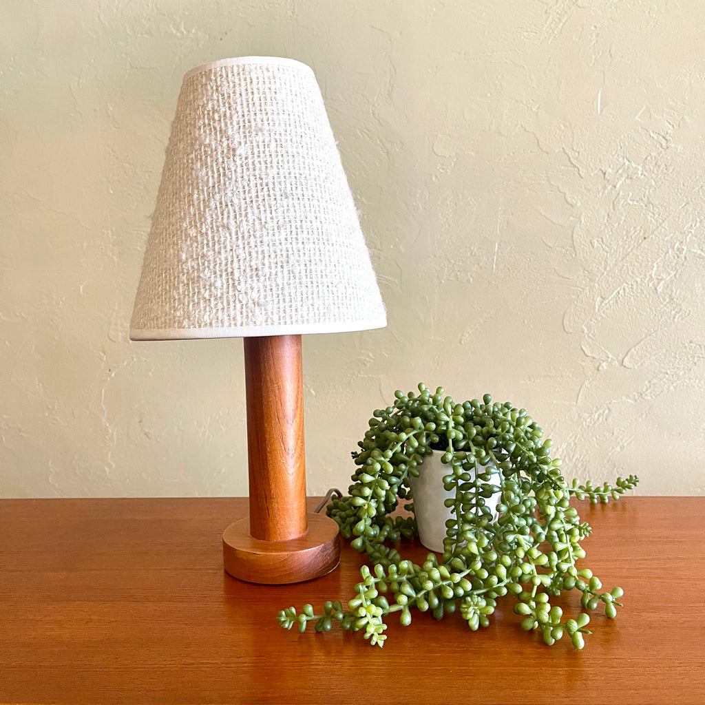 Small Solid Teak Lamp - Mr. Mansfield Vintage