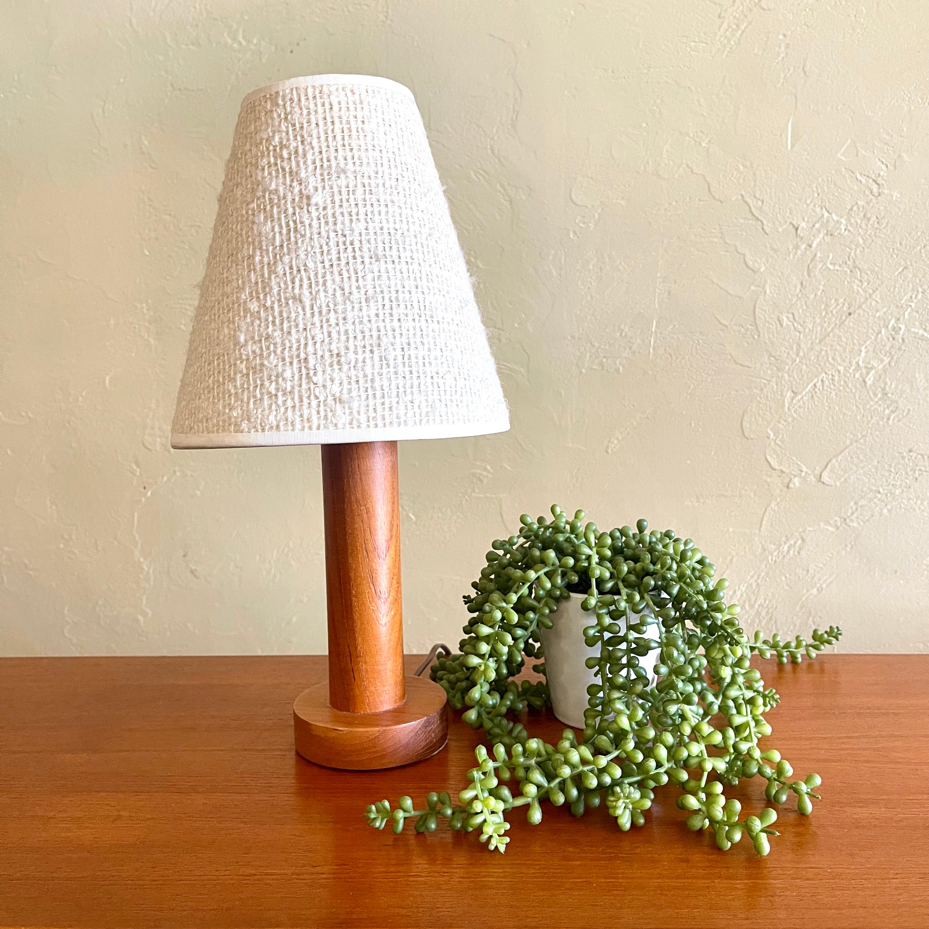Small Solid Teak Lamp - Mr. Mansfield Vintage