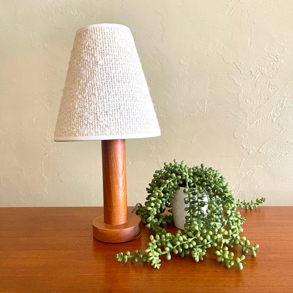 Small Solid Teak Lamp - Mr. Mansfield Vintage