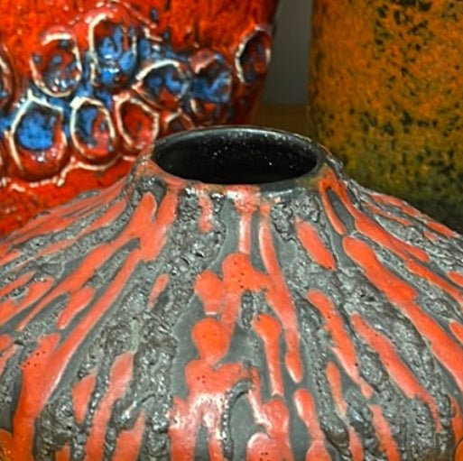CERAMANO. RUBIN Glaze West German Pottery Vase
