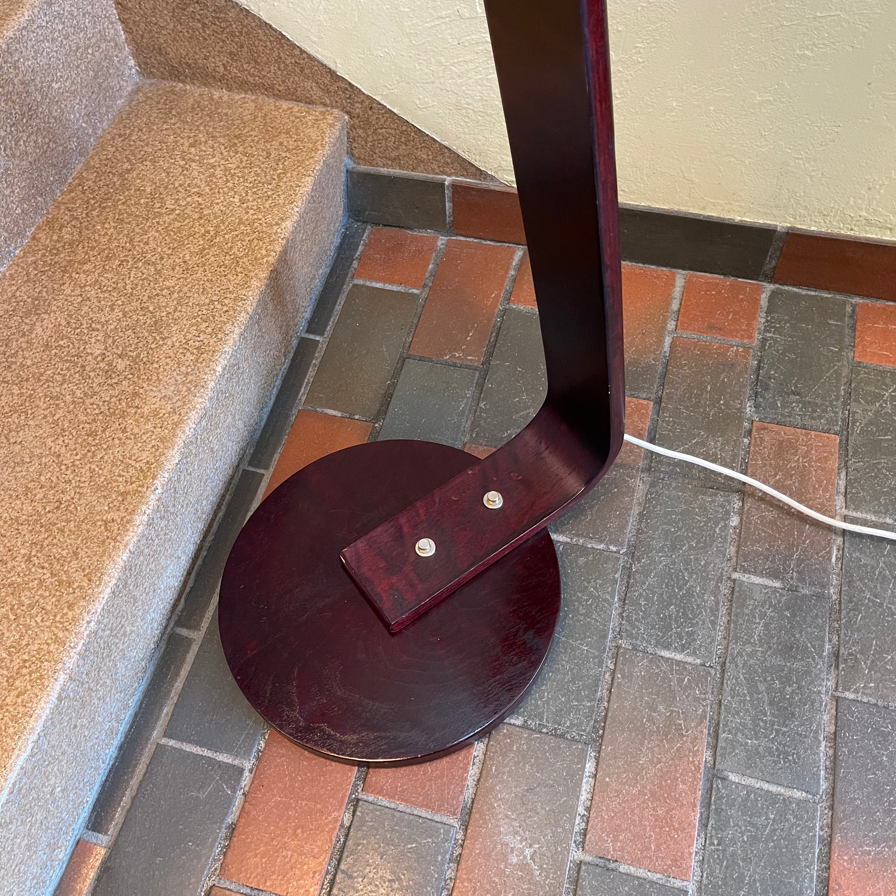 Cherrywood Floor Lamp With Acrylic Shade