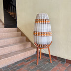 1960s Danish Teak Tripod Pod Floor Lamp